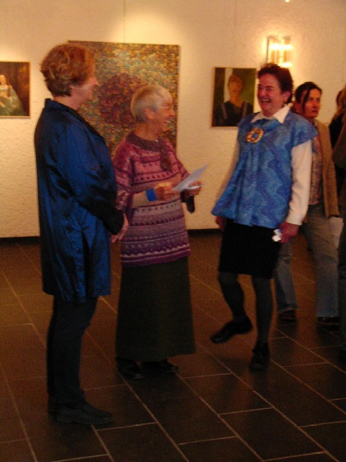Beate et Karola dans la galerie